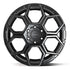 4PLAY 4PS26 Wheels - Gloss Black Brushed with Tinted Clear