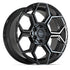 4PLAY 4PS26 Wheels - Gloss Black Brushed with Tinted Clear