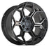 4PLAY 4PS26 Wheels - Gloss Black Brushed with Tinted Clear