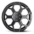 4PLAY 4PS26 Wheels - Gloss Black Brushed with Tinted Clear