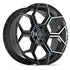 4PLAY 4PS26 Wheels - Gloss Black Brushed with Tinted Clear