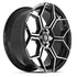4PLAY 4PS26 Wheels - Gloss Black Brushed with Tinted Clear