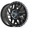 4PLAY 4PS28 Wheels - Gloss Black Brushed with Tinted Clear