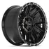 4PLAY 4PS28 Wheels - Gloss Black Brushed with Tinted Clear