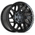 4PLAY 4PS28 Wheels - Gloss Black Brushed with Tinted Clear
