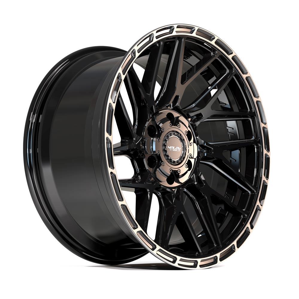 4PLAY 4PS28 Wheels - Gloss Black Brushed with Tinted Clear