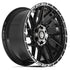 4PLAY 4PS28 Wheels - Gloss Black Brushed with Tinted Clear
