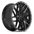 4PLAY 4PS28 Wheels - Gloss Black Brushed with Tinted Clear