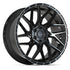 4PLAY 4PS28 Wheels - Gloss Black Brushed with Tinted Clear