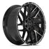 4PLAY 4PS28 Wheels - Gloss Black Brushed with Tinted Clear