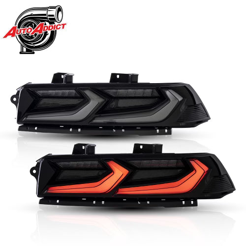 2014-2015 Chevy Camaro Umbra LED Taillights – Gloss Black/Smoke Lens - Legends Auto Parts