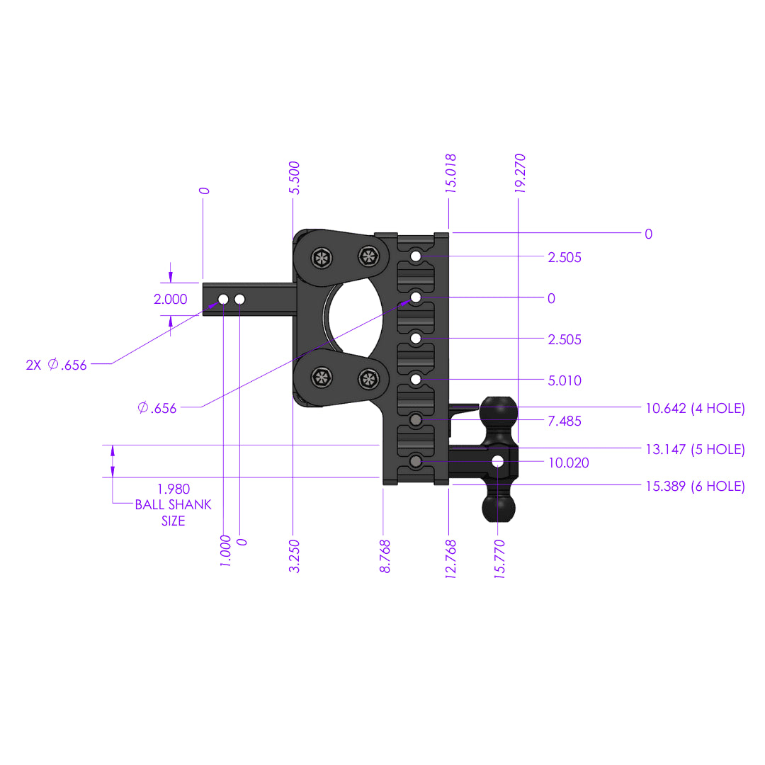 GEN-Y Hitch The Boss (Torsion-Flex) 10k Drop Hitch (2