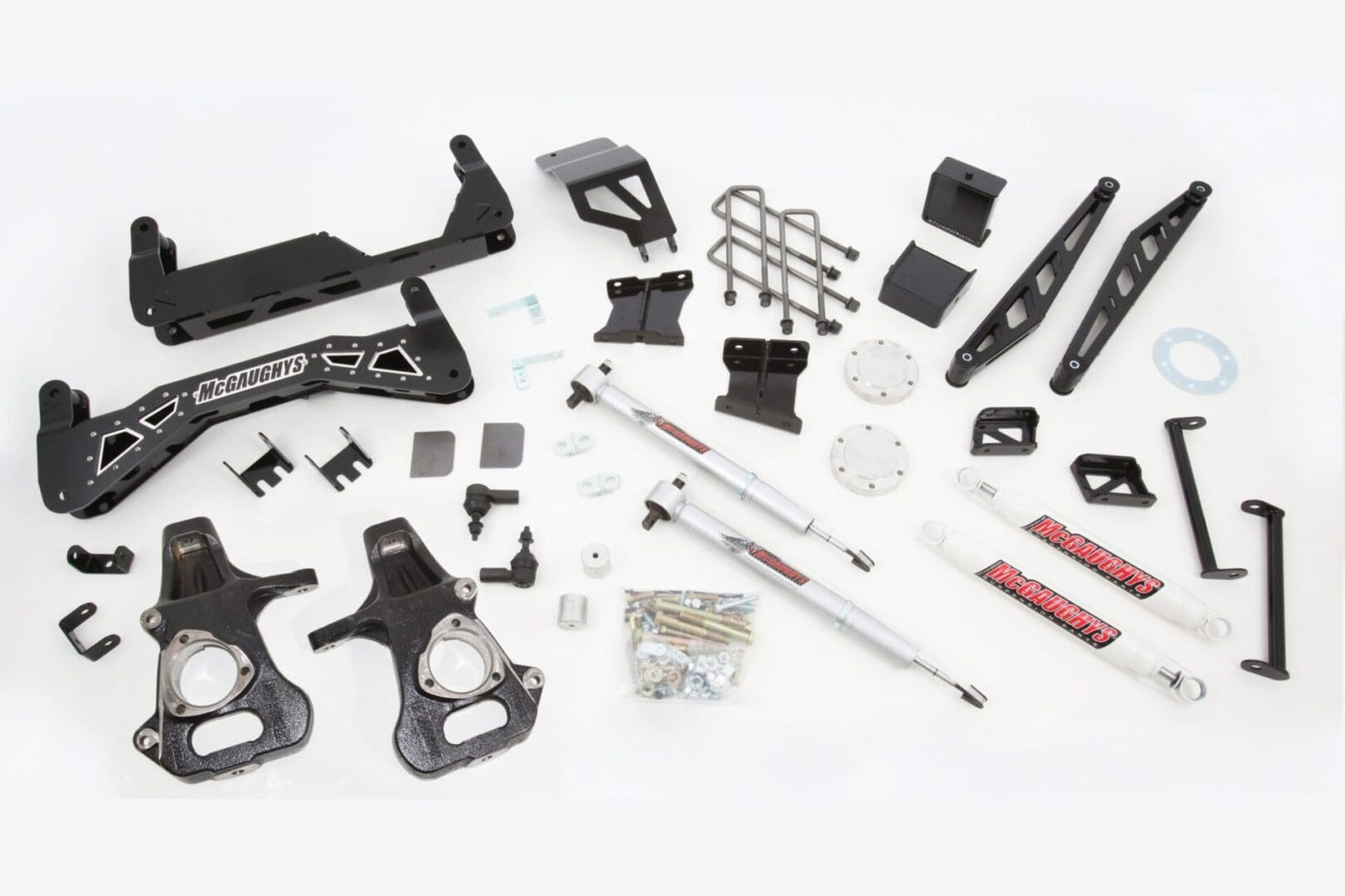 McGaughys - *7″-9″ Lift Kit (S/S Black) 2007-2013 GM Truck 1500, 4wd (#50721) - Legends Auto Parts