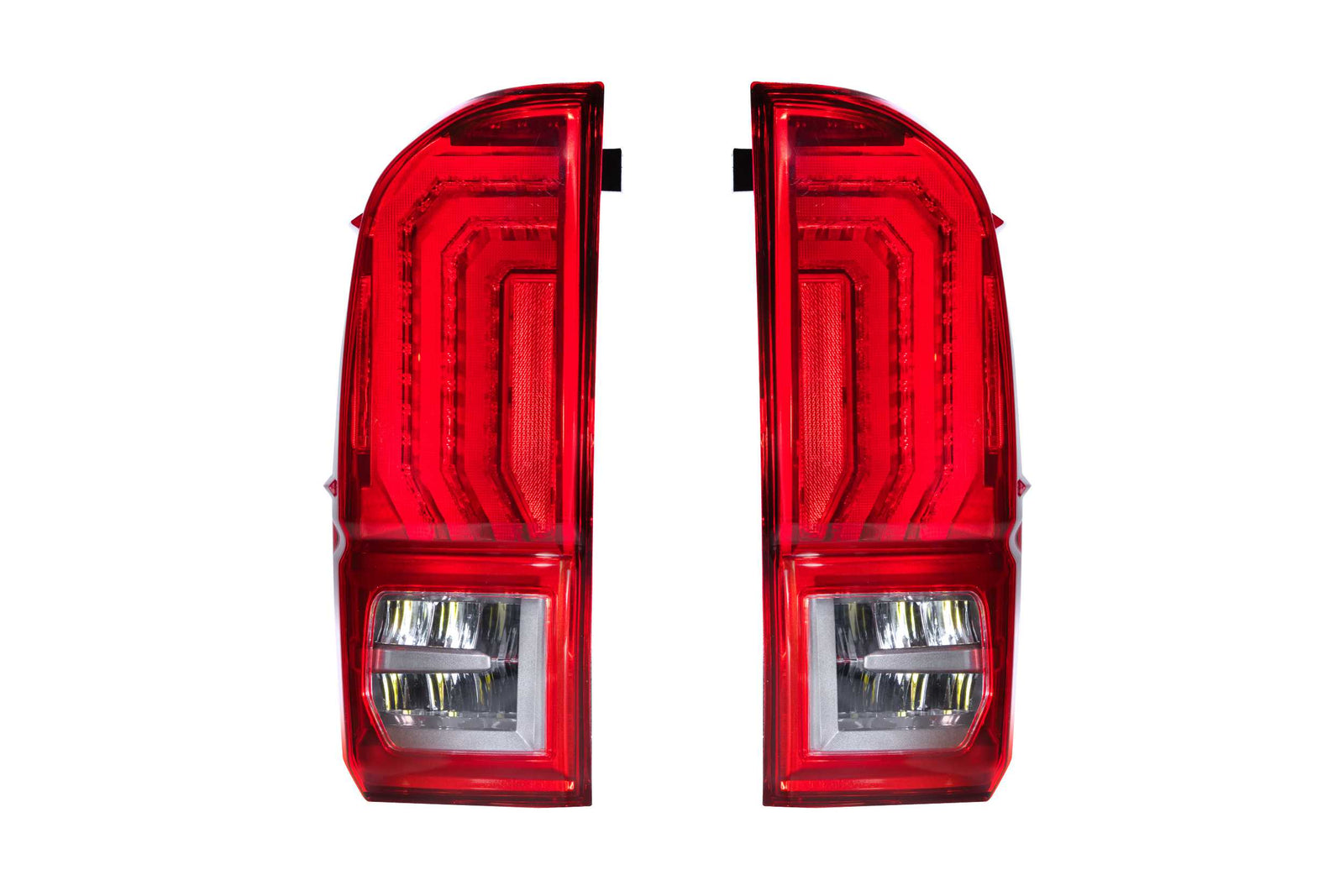 XB LED Tail Lights: Toyota Tacoma (16-23 / Red Lens / Set)