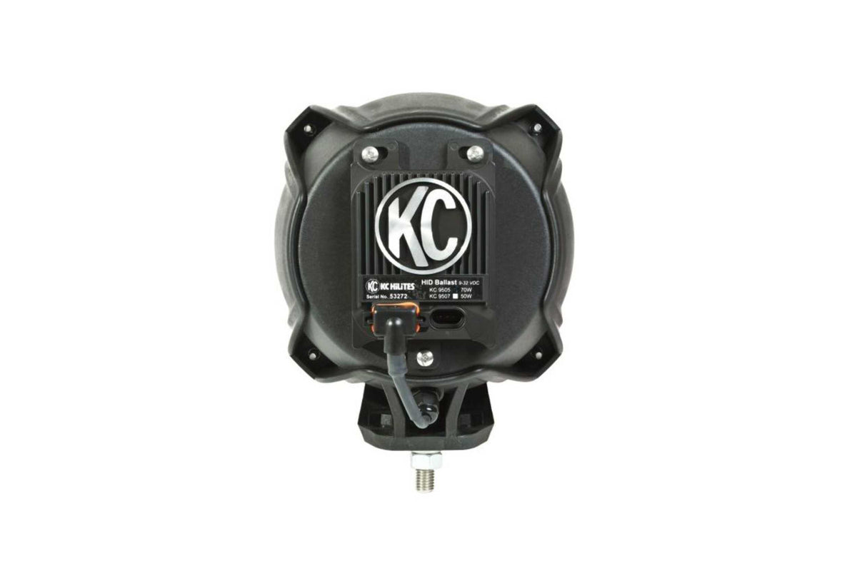 KC Hilites 7in Carbon Pod HID: (70w Spot / Pair)