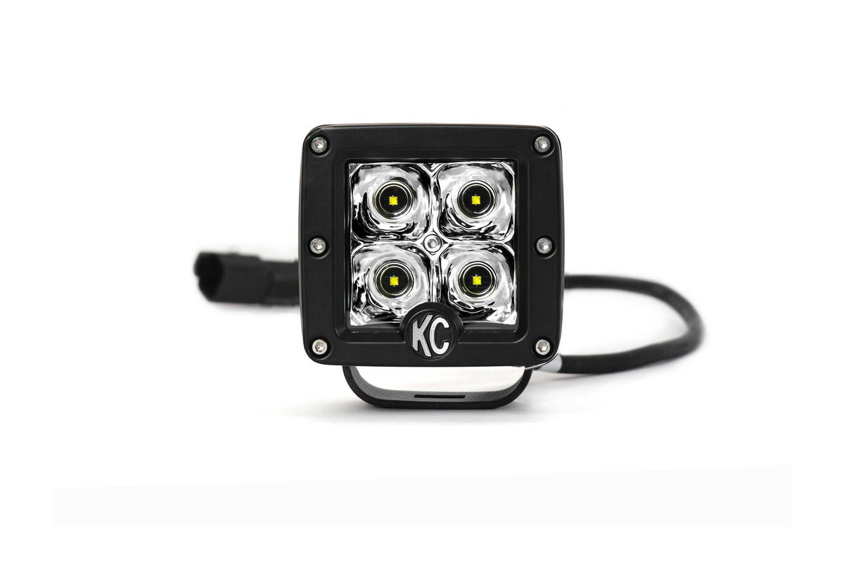 KC Hilites C-Series LED Lights: (C2 / 2in / 20w Flood / Pair)