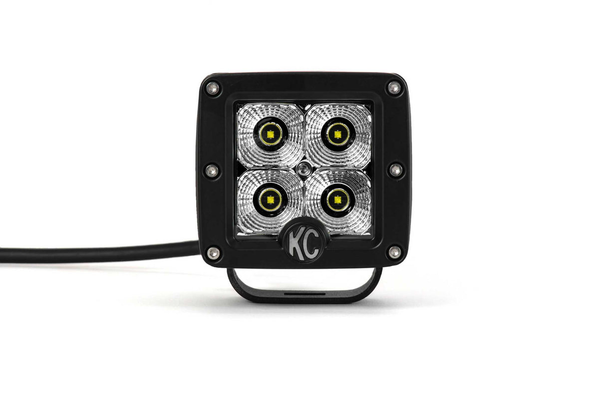 KC Hilites C-Series LED Lights: (C2 / 2in / 20w Flood / Pair)