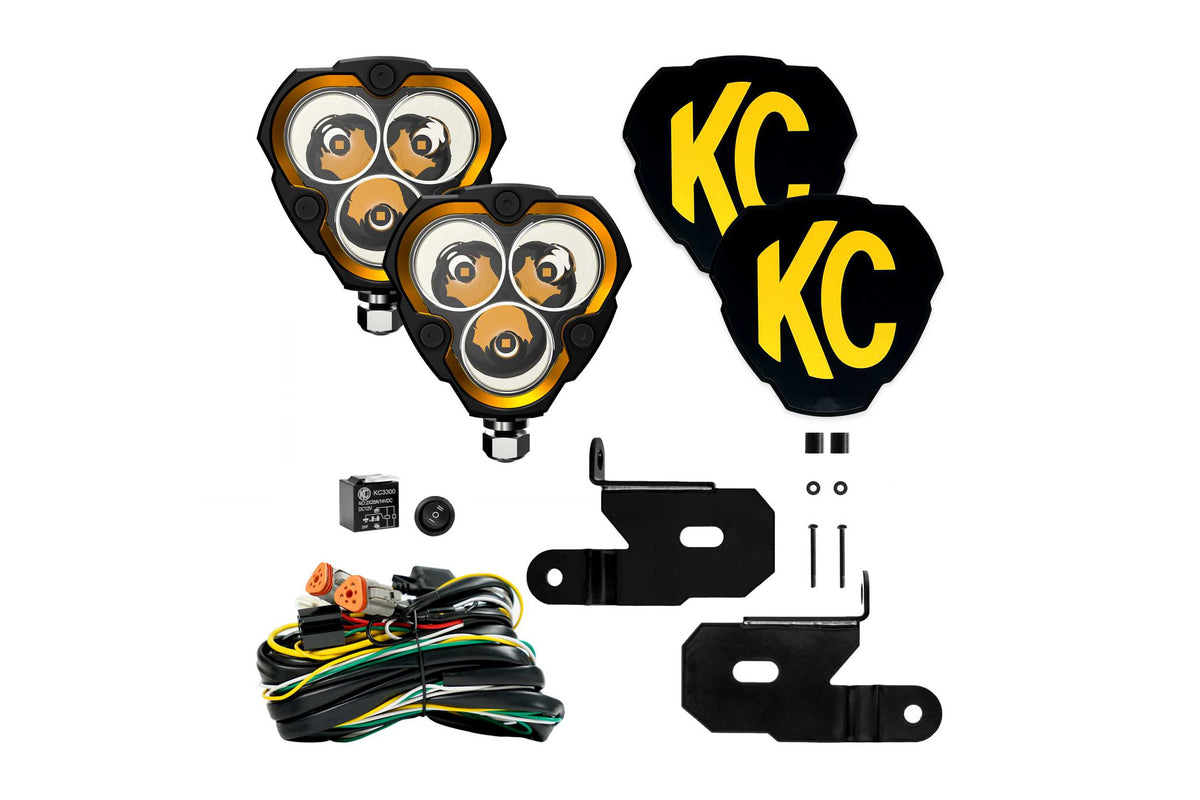 KC Hilites Flex Era Light Cover: (Clear / Each)