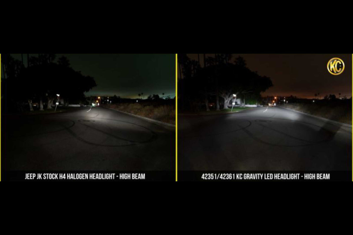 KC Hilites Gravity LED Headlight: (7in / 40w Driving / Each)