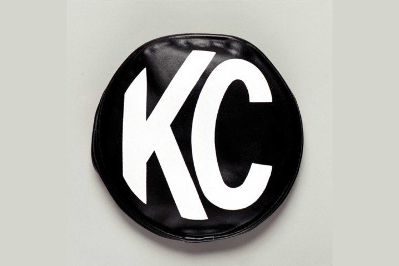KC Hilites Light Cover: (5in / Soft / Black/White KC Logo / Pair)