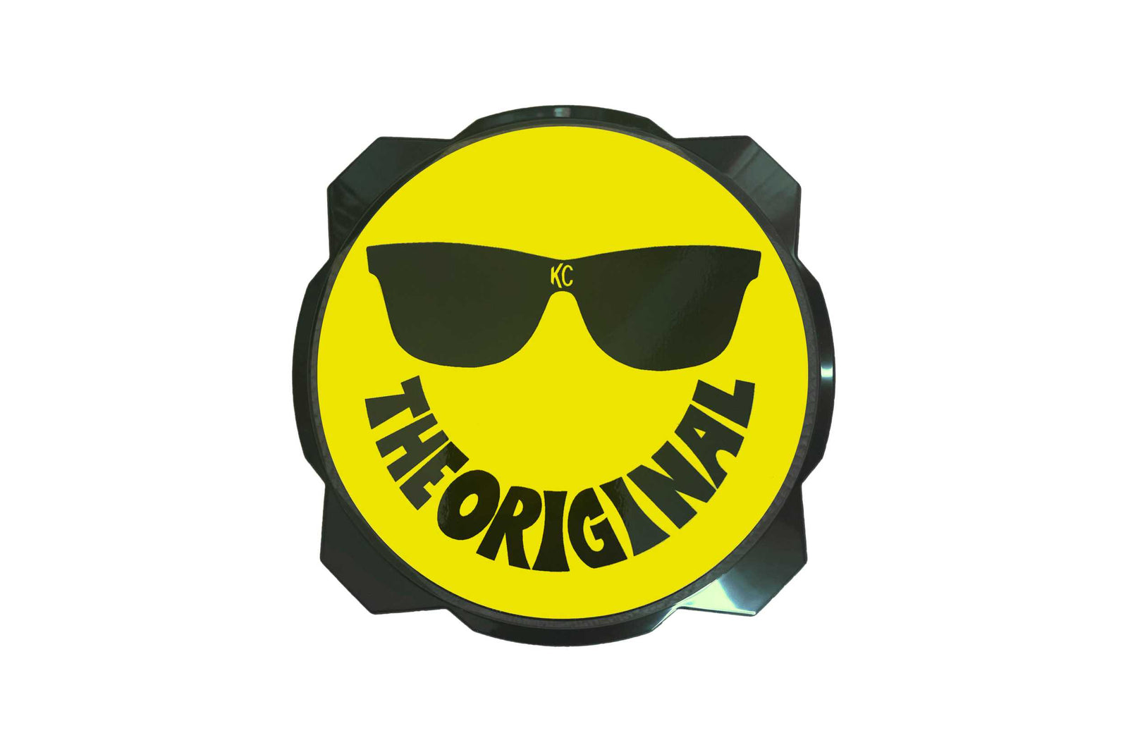 KC Hilites Light Cover: (6in / Soft / Yellow/Black Daylighter Logo / Pair)