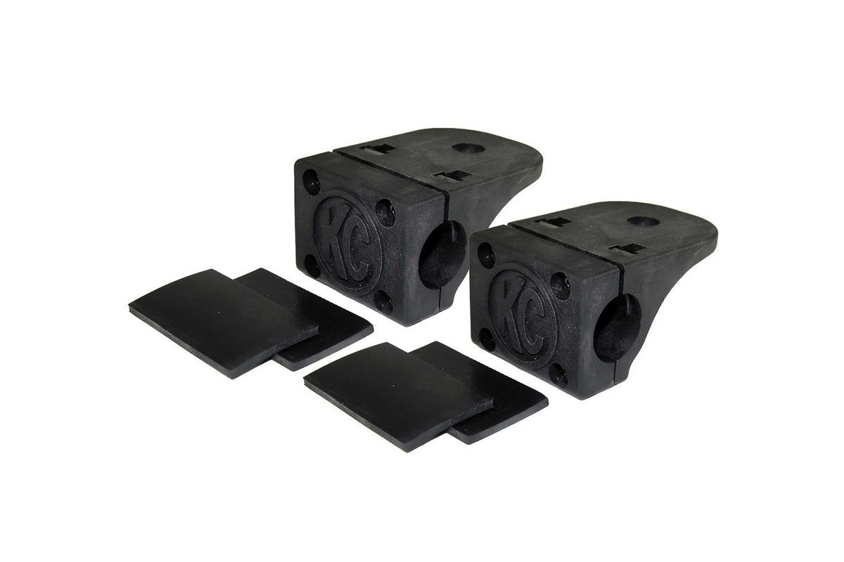 KC Hilites Tube Clamp Bracket: (KC MTZ 40deg / 1.50-2.00in / Pair)