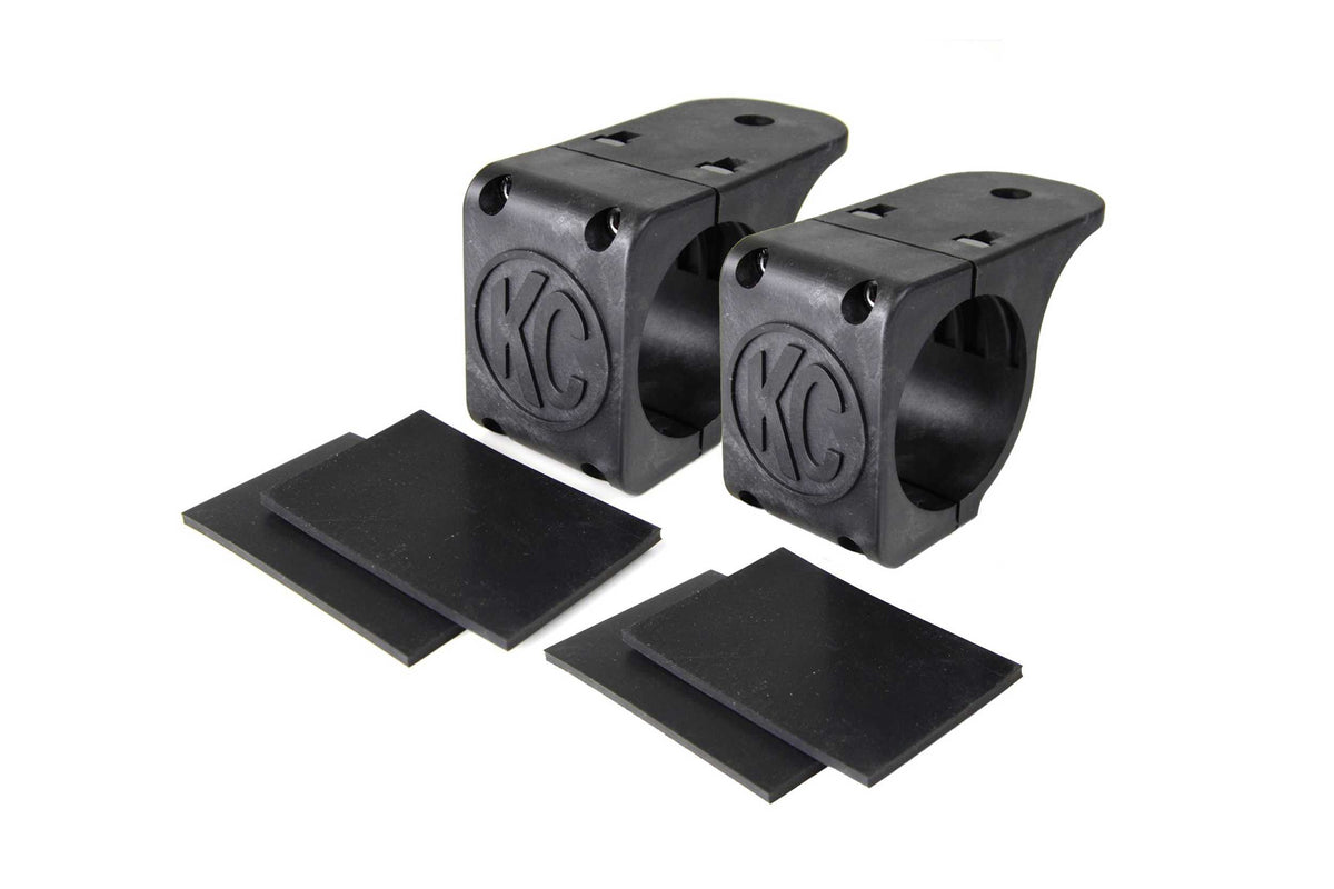 KC Hilites Tube Clamp Bracket: (KC MTZ 40deg / 1.50-2.00in / Pair)