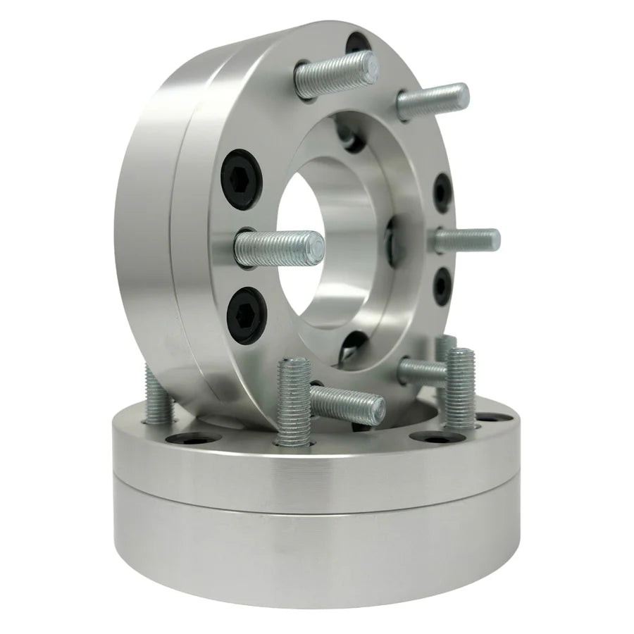 Jeep 5x5 to Chevy 6x5.5 Hubcentric Wheel Adapters 2” Inch Use 6x5.5 Chevy GMC Wheels On 5x5 Jeeps | 5x127 to 6x139.7 | 14X1.5 Studs - Legends Auto Parts
