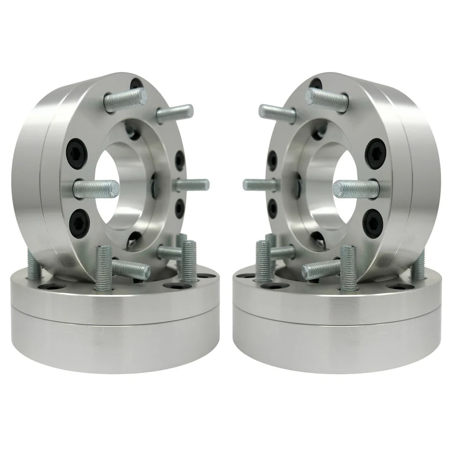 5x4.5 to 6x5.5 2-Piece Wheel Adapter 2” Inch (50mm) 12x1.5 Studs & Lug Nuts 74mm Center Bore | 5x114.3 to 6x139.7 - Legends Auto Parts