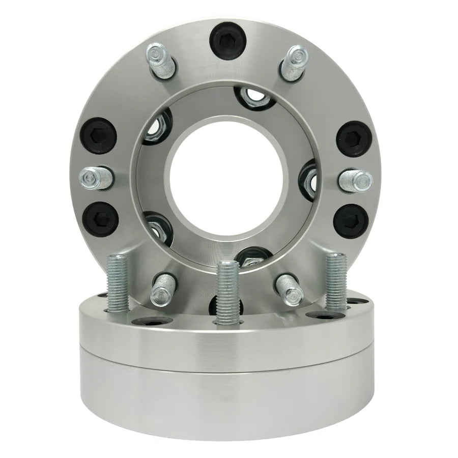 Jeep 5x5 to Chevy 6x5.5 Hubcentric Wheel Adapters 2” Inch Use 6x5.5 Chevy GMC Wheels On 5x5 Jeeps | 5x127 to 6x139.7 | 14X1.5 Studs - Legends Auto Parts