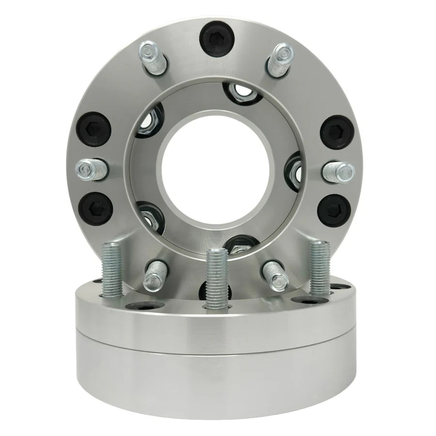 5x135 to 6x5.5 2-Piece Wheel Adapters 2” Inch (50mm) 14x1.5 Studs & Lug Nuts 108mm Center Bore | 5x135 to 6x139.7 - Legends Auto Parts
