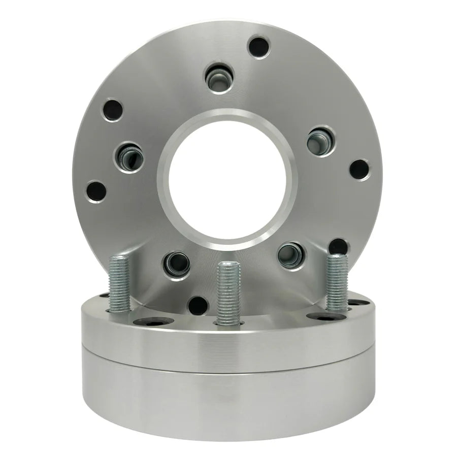 5x4.5 to 6x5.5 2-Piece Wheel Adapter 2” Inch (50mm) 12x1.5 Studs & Lug Nuts 74mm Center Bore | 5x114.3 to 6x139.7 - Legends Auto Parts