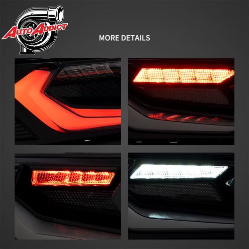 2014-2015 Chevy Camaro Umbra LED Taillights – Gloss Black/Smoke Lens - Legends Auto Parts