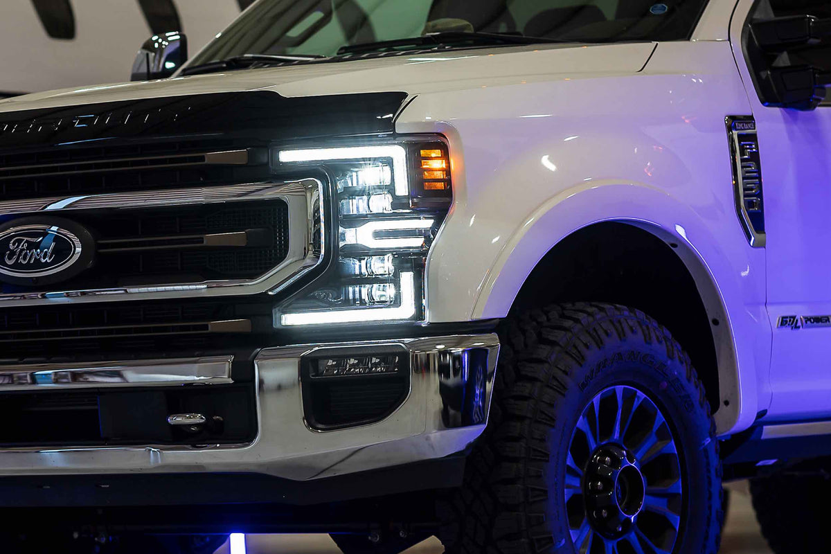 XB LED Headlights: Ford Super Duty (20-22 / White DRL / Set)