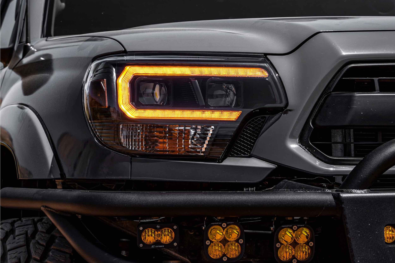 XB Hybrid LED Headlights: Toyota Tacoma (12-15 / Amber DRL / Set)