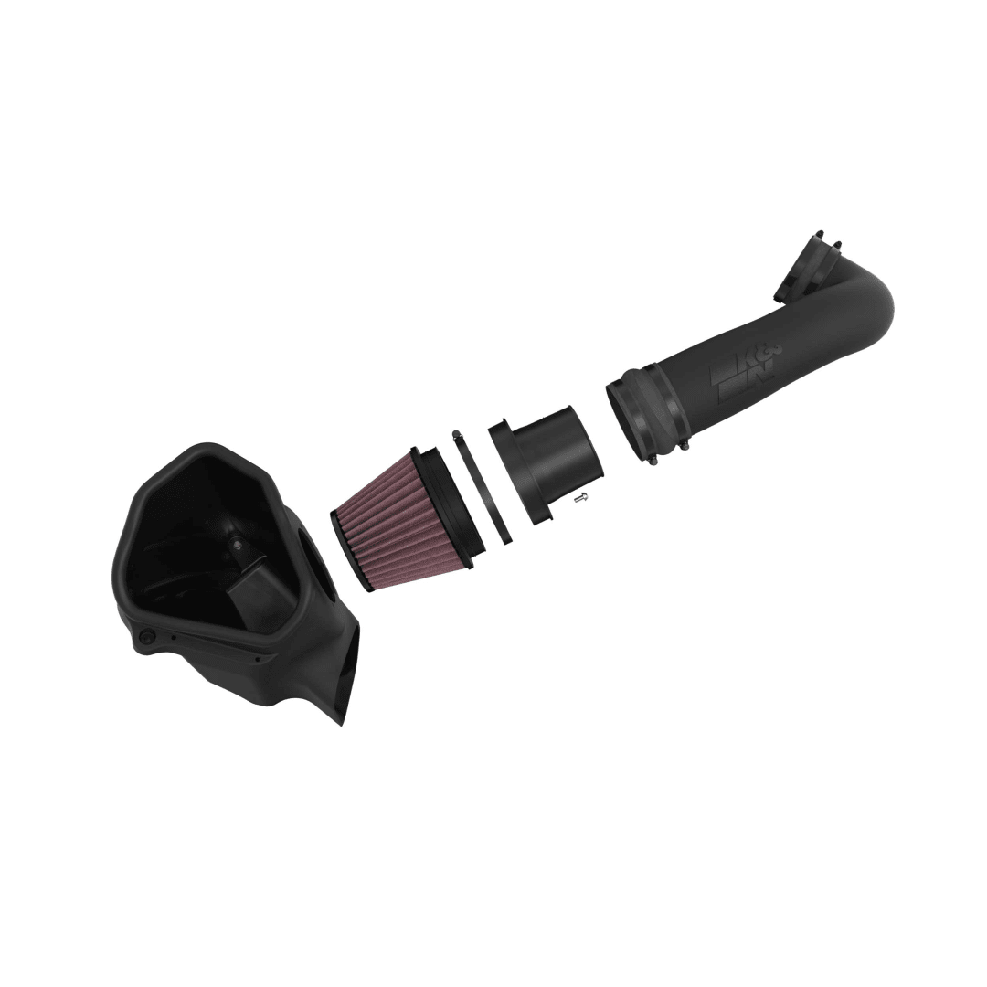 K&N Cold Air Intake System - High-flow Air Filter, Roto-mold Tube - CADILLAC CT5-V BLACKWING V8-6.2L F/I