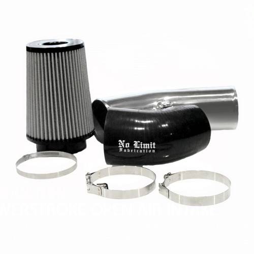 6.7 Powerstroke Cold Air Intake Black Oiled 2020 No Limit Fabrication