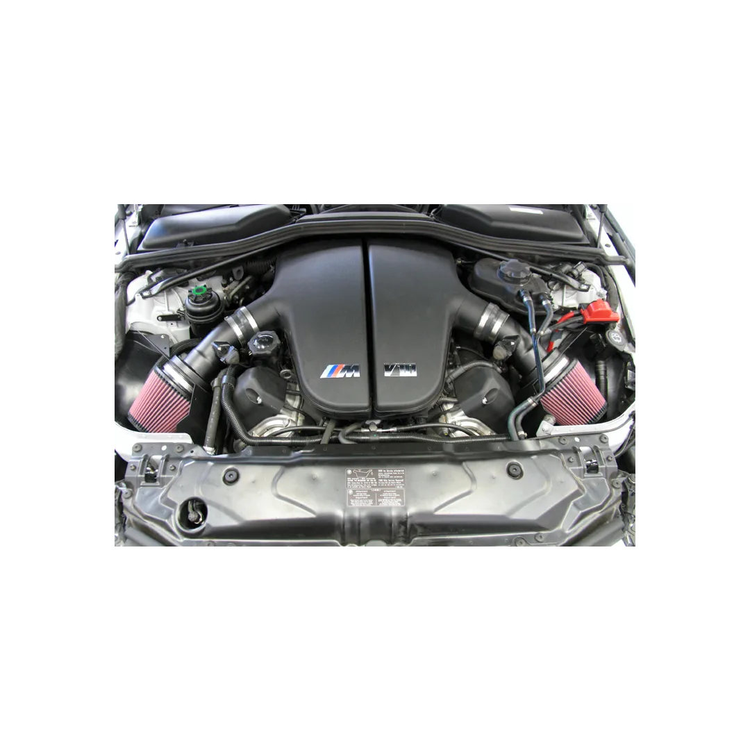 K&N Cold Air Intake - High-flow, Aluminum Tube - BMW M5 V10-5.0L , (FLAT BLACK) 2005-2008 - Legends Auto Parts