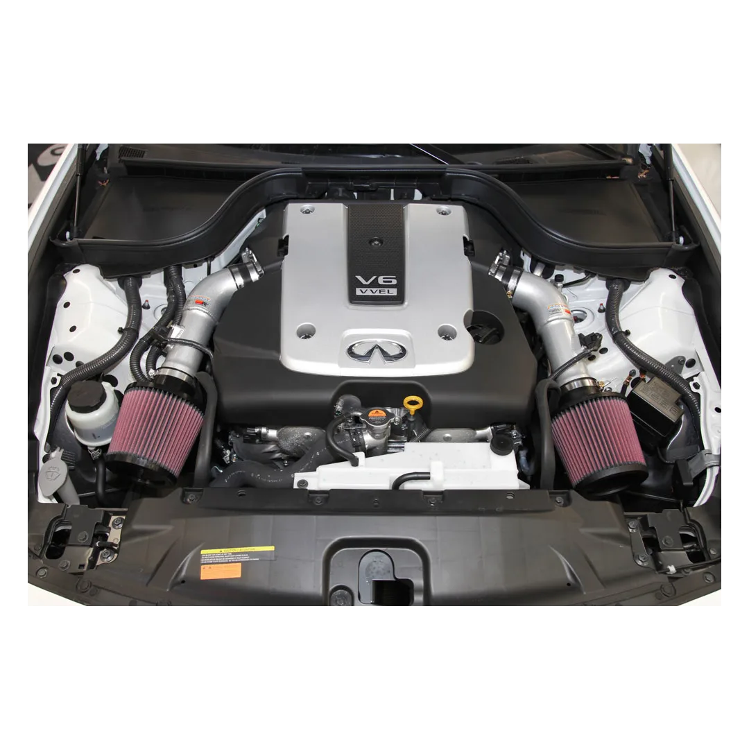 K&N Cold Air Intake - High-flow, Aluminum Tube - NISSAN/INFINITI 370Z/G37 V6-3.7L , SILVE