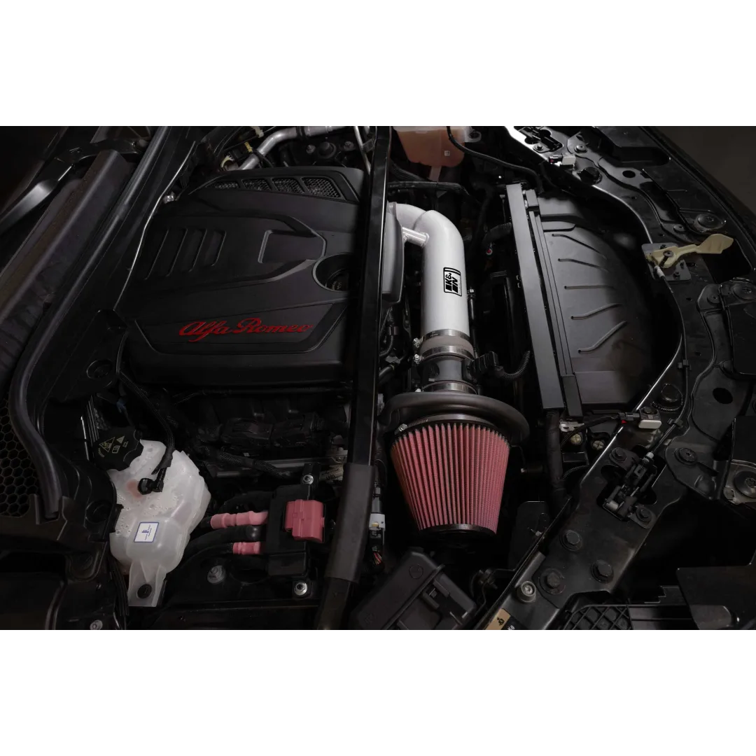 K&N Cold Air Intake - High-flow Air Filter, Aluminum Tube - ALFA ROMEO GIULIA/STELVIO L4-2.0L F/I 2017-2022 - Legends Auto Parts