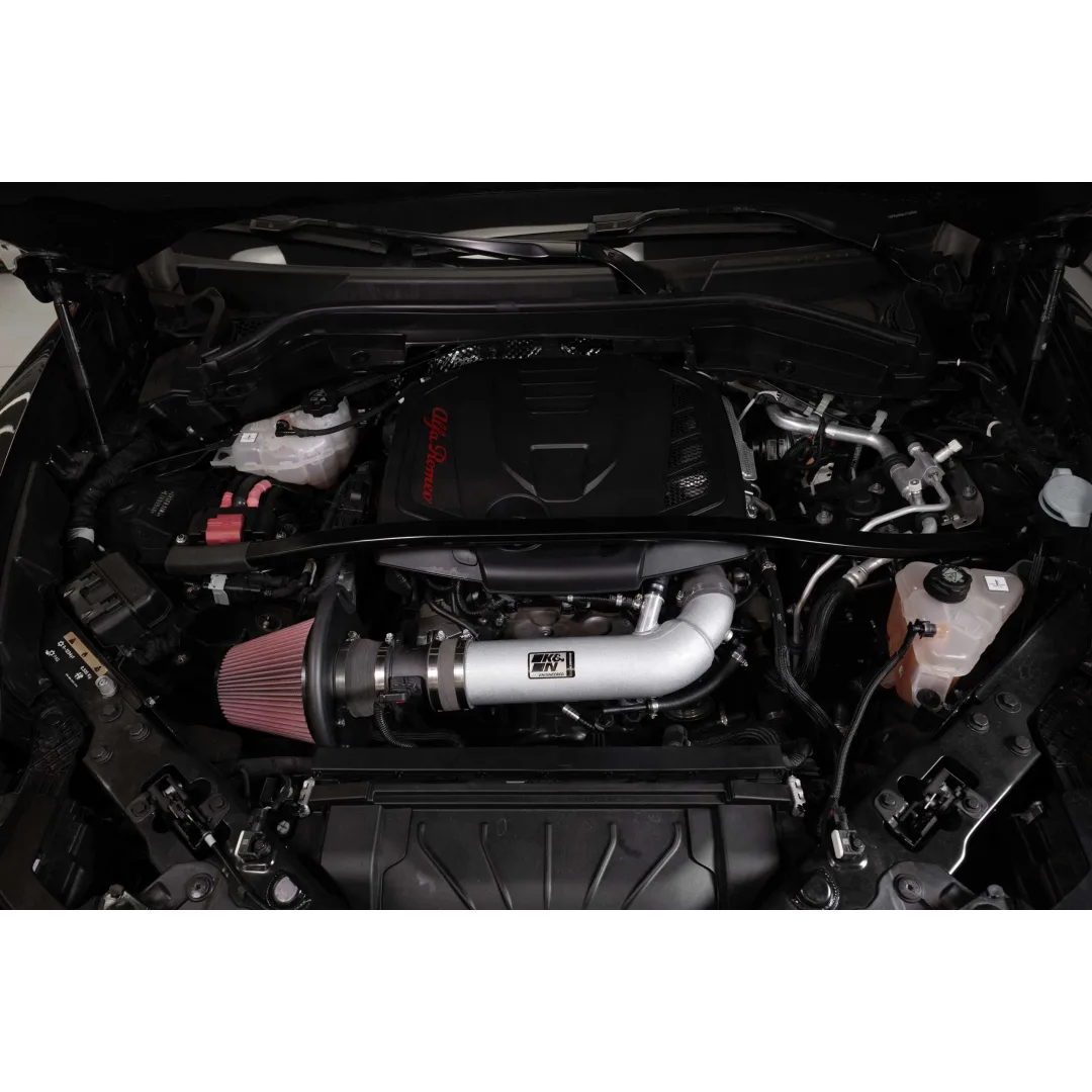 K&N Cold Air Intake - High-flow Air Filter, Aluminum Tube - ALFA ROMEO GIULIA/STELVIO L4-2.0L F/I 2017-2022 - Legends Auto Parts