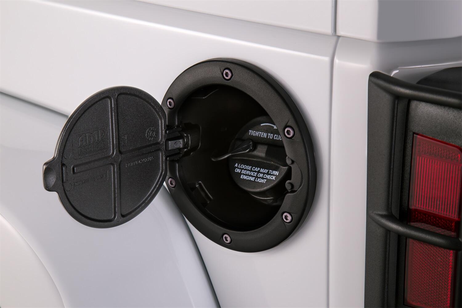 Black Fuel Door For 2007-2018 Jeep Wrangler JK/JK Unlimited 2/4-Door AMP Research