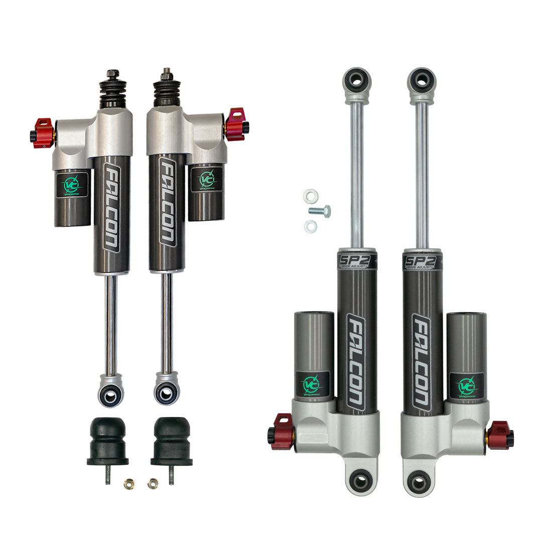 Falcon 3.3 Sp2 Front And Rear Shocks With Jounce Mid/Heavy Tune Sprinter 3500/3500XD (2015-Up) Van Compass