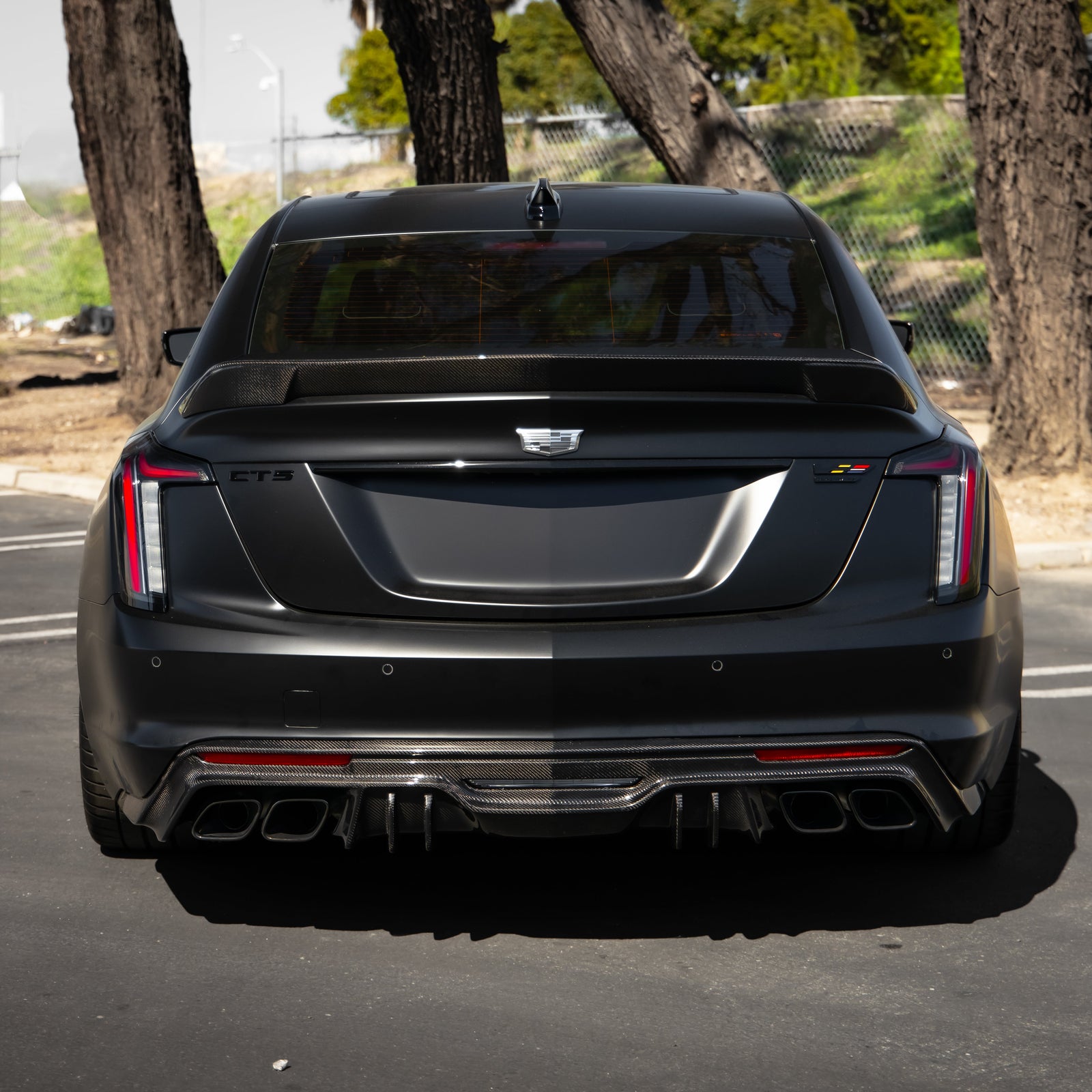 2022-2025 Cadillac CT5-V Blackwing Type-ST Gloss Carbon Fiber Rear Spoiler - Legends Auto Parts