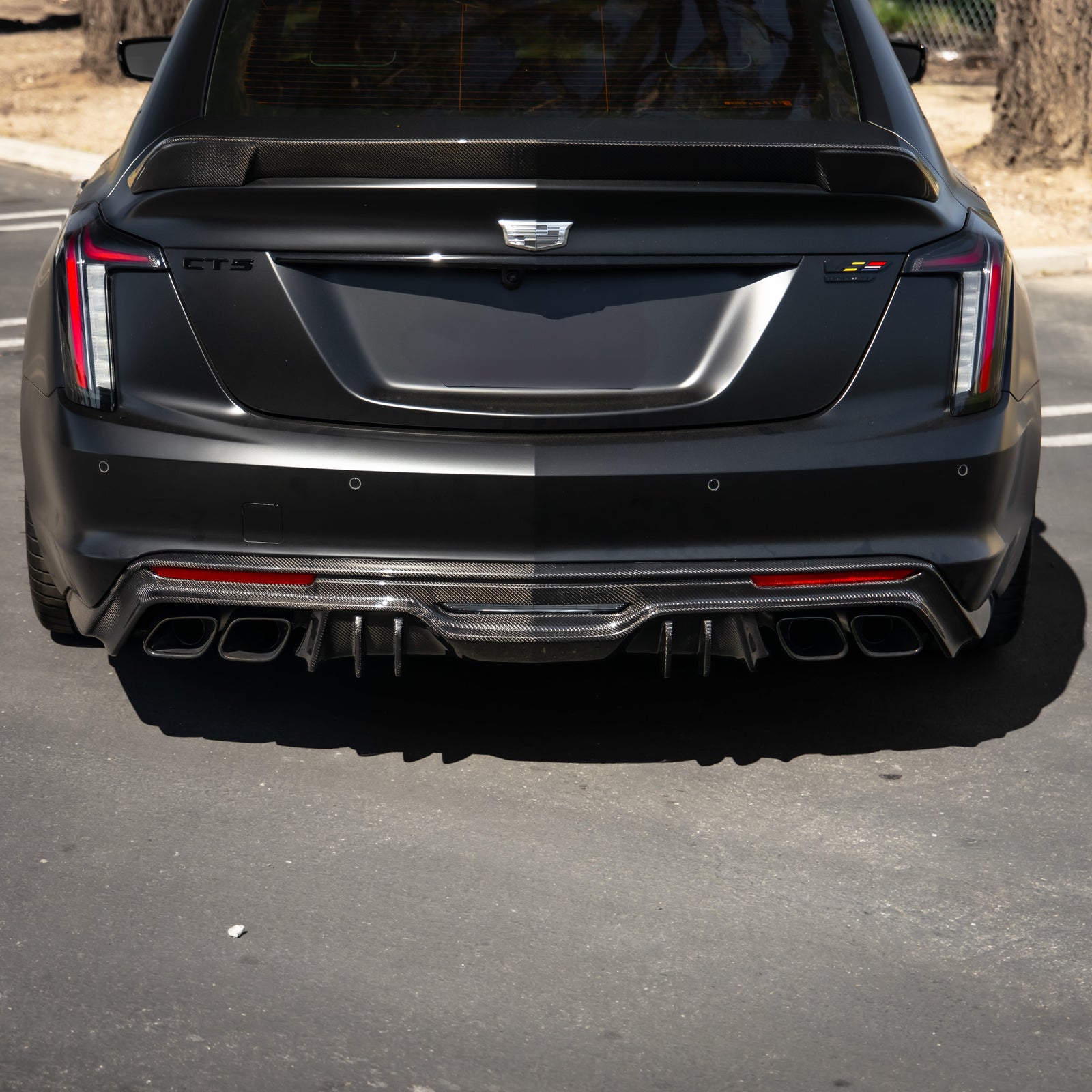 2022-2025 Cadillac CT5-V Blackwing Type-ST Carbon Fiber Rear Diffuser - Legends Auto Parts