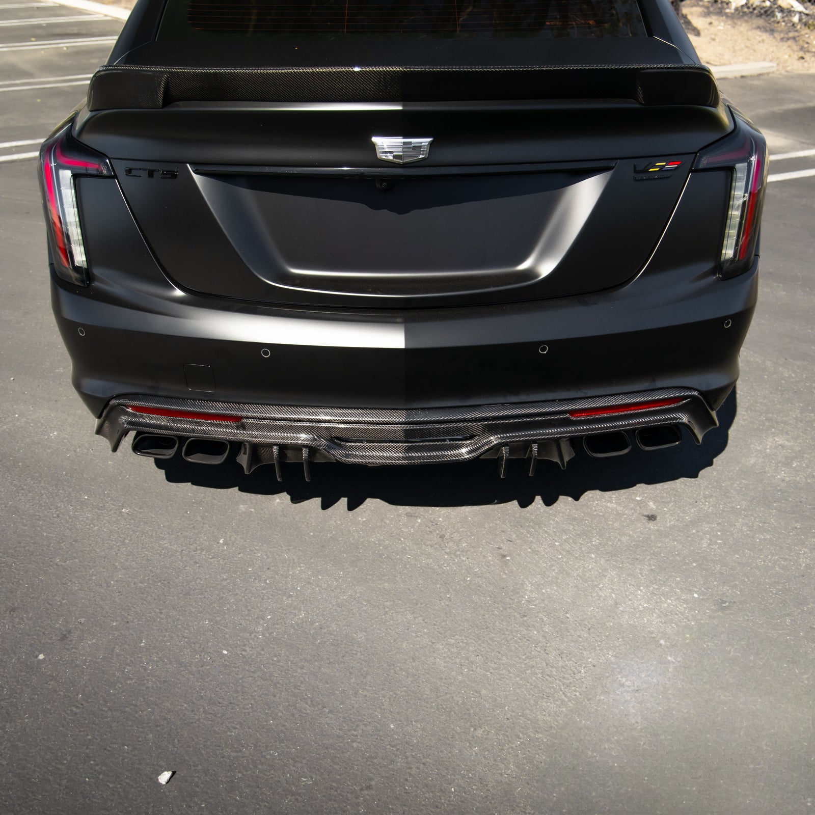 2022-2025 Cadillac CT5-V Blackwing Type-ST Carbon Fiber Rear Diffuser - Legends Auto Parts
