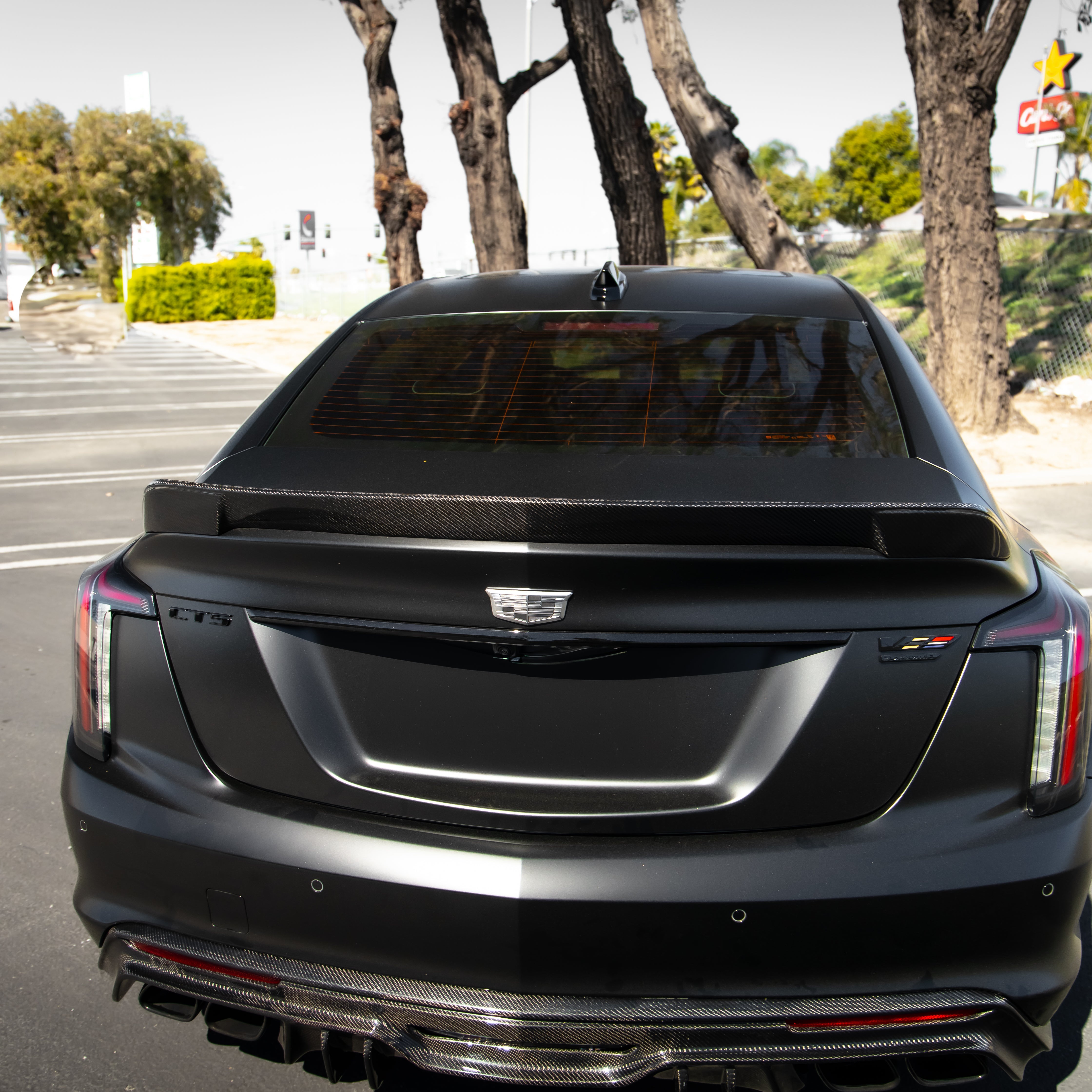 2022-2025 Cadillac CT5-V Blackwing Type-ST Gloss Carbon Fiber Rear Spoiler - Legends Auto Parts