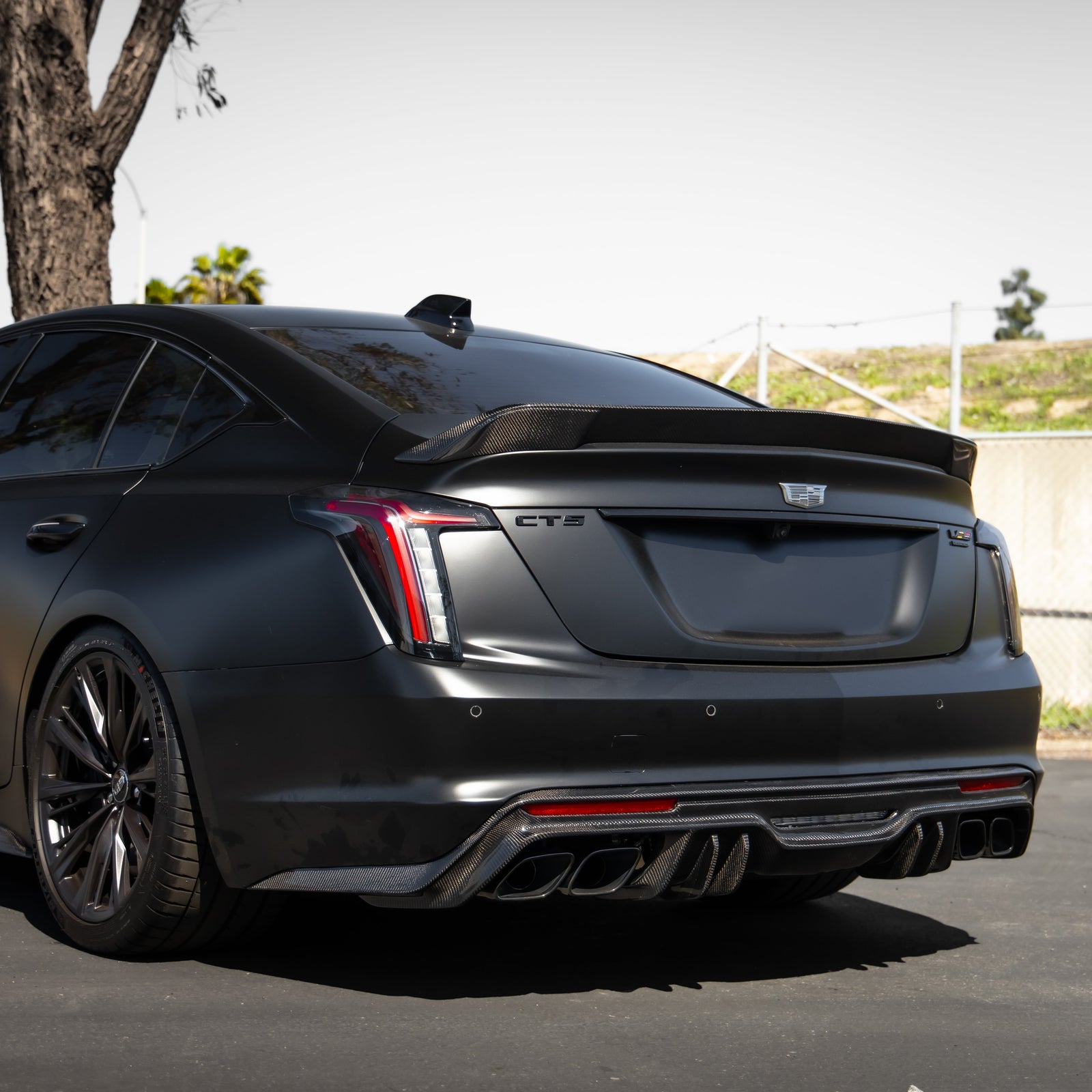 2022-2025 Cadillac CT5-V Blackwing Type-ST Gloss Carbon Fiber Rear Spoiler - Legends Auto Parts