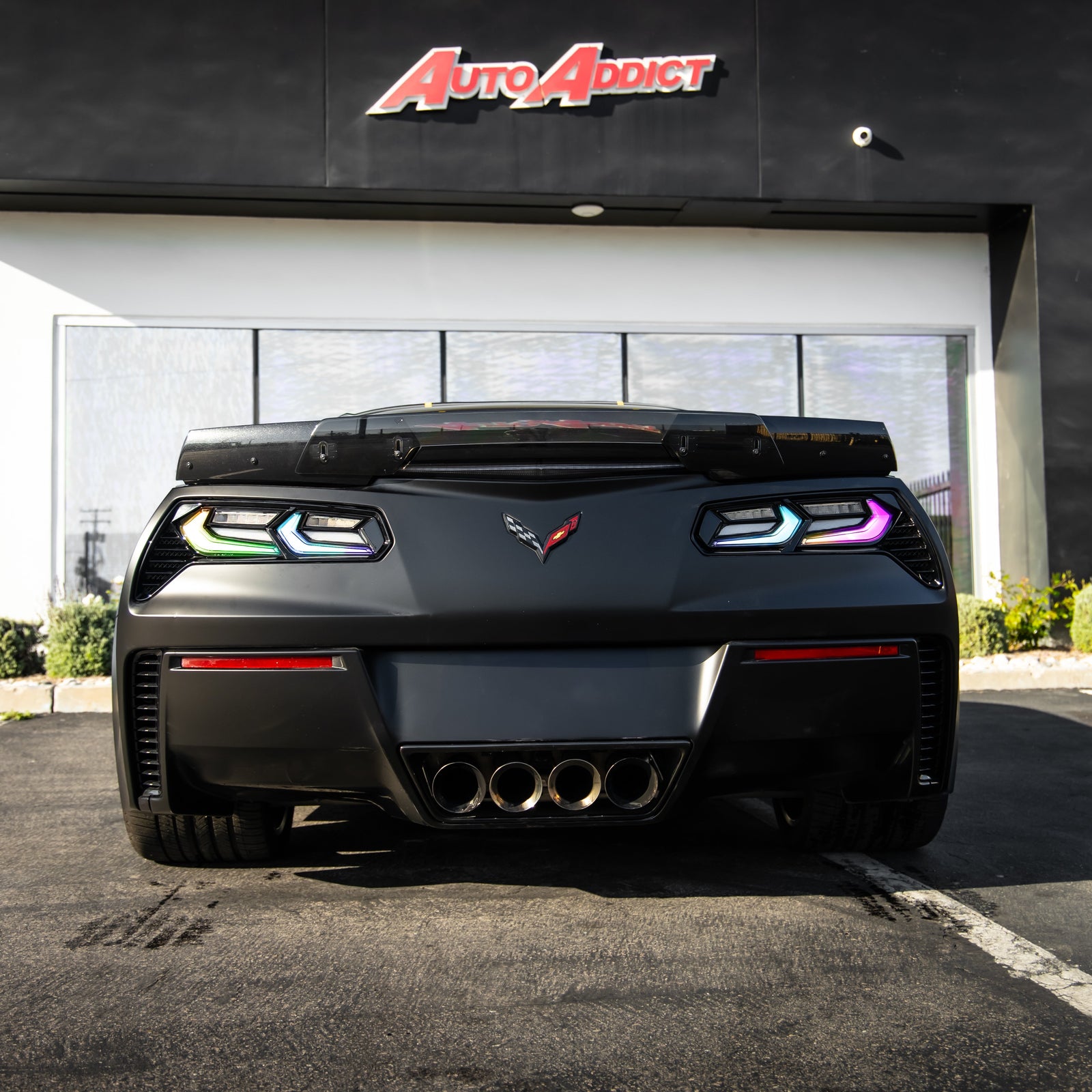 2014-2019 Chevy Corvette C7 Umbra RGB LED Tail Lights (Clear Lens) - Legends Auto Parts