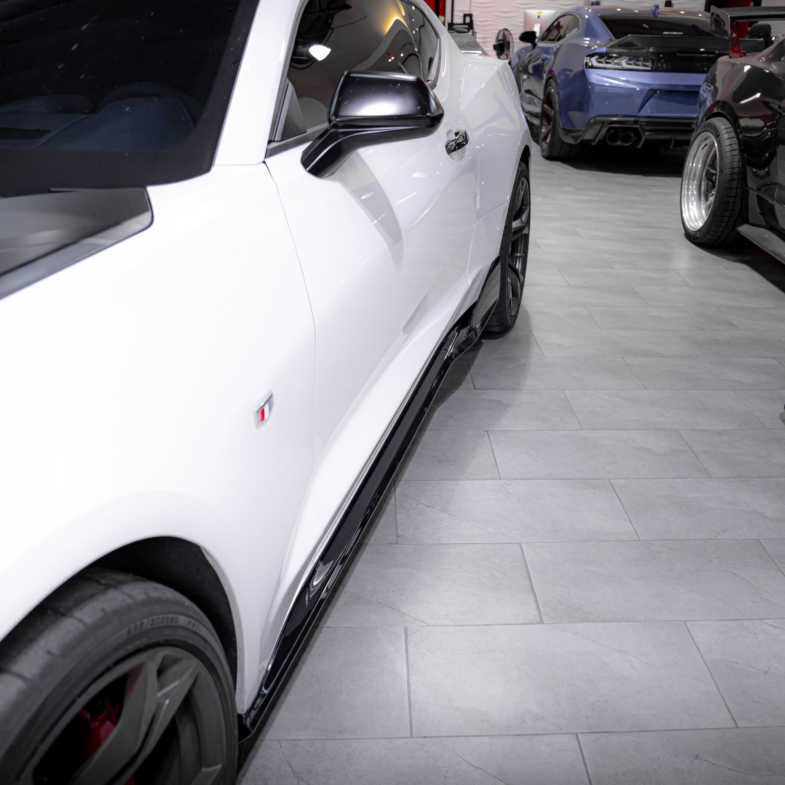 2016-2025 Chevy Camaro Evo Style Gloss Black Side Skirt Rockers SS/RS/LT - Legends Auto Parts